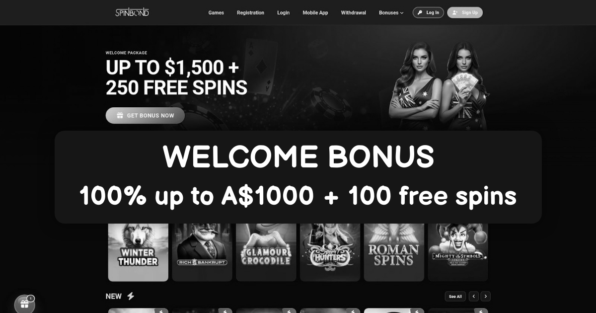Spin Bond Casino welcome bonus